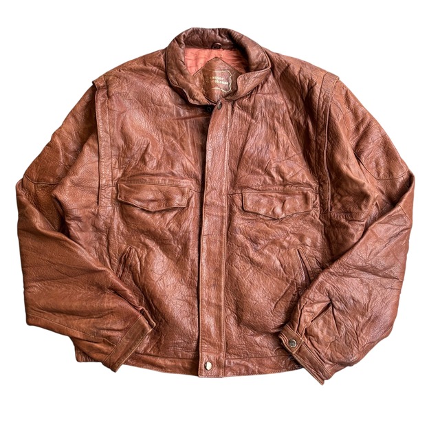 【古着】”Leather Ware House" Leather Jacket