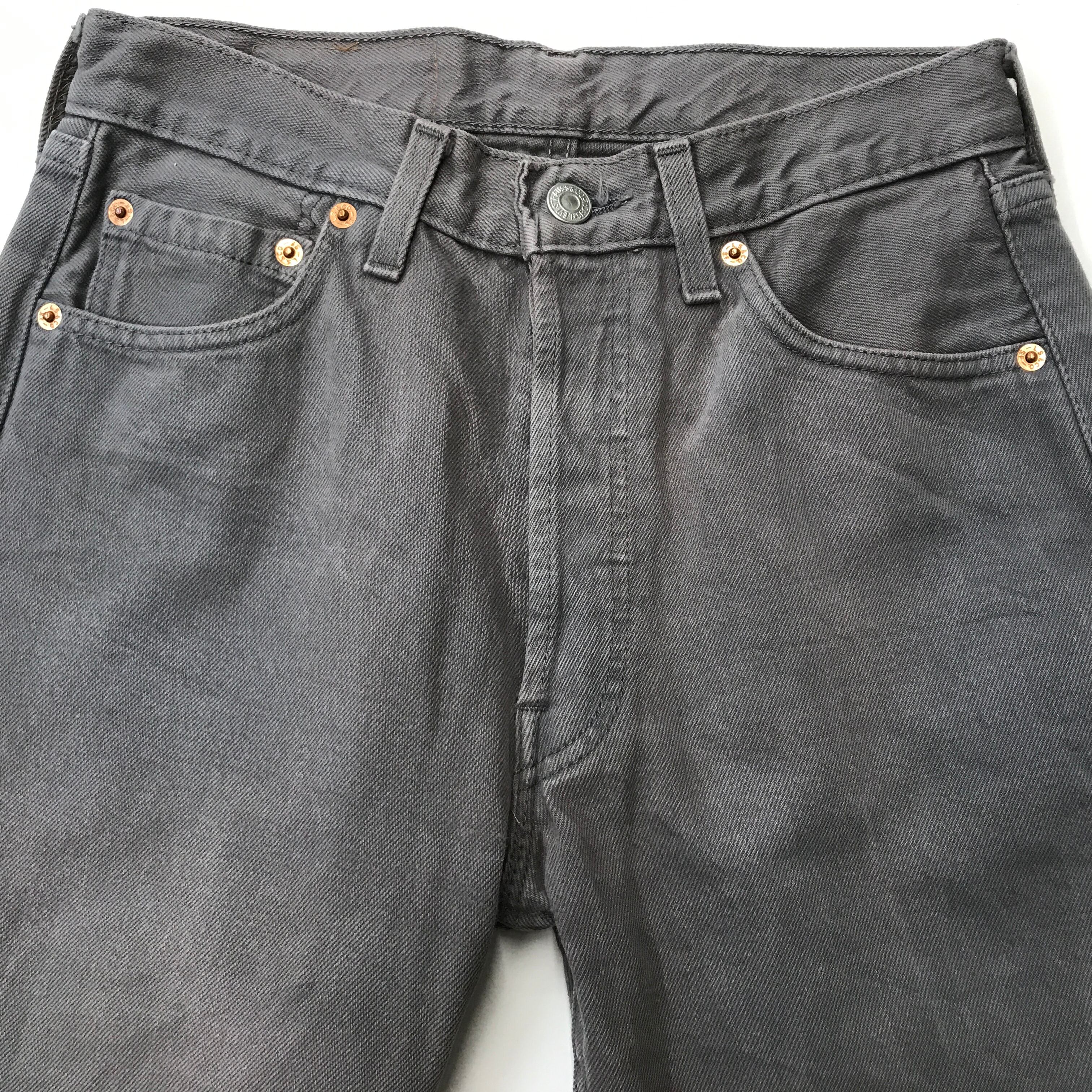 Levi's リーバイス 501 90年代 後染めグレーデニムパンツ ユーロ ...