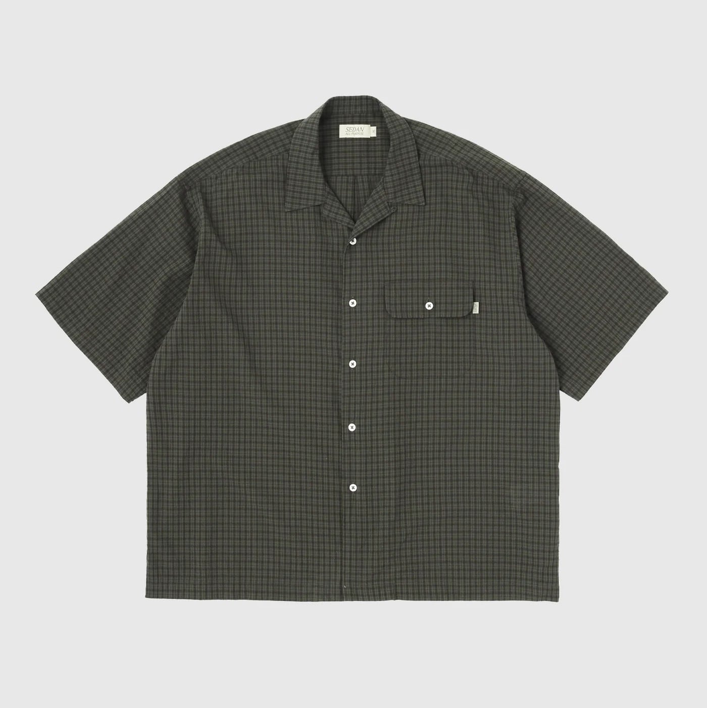 DOBBY PLAID OPEN COLLAR S/S SHIRT｜SEDAN ALL-PURPOSE | 服と日用品