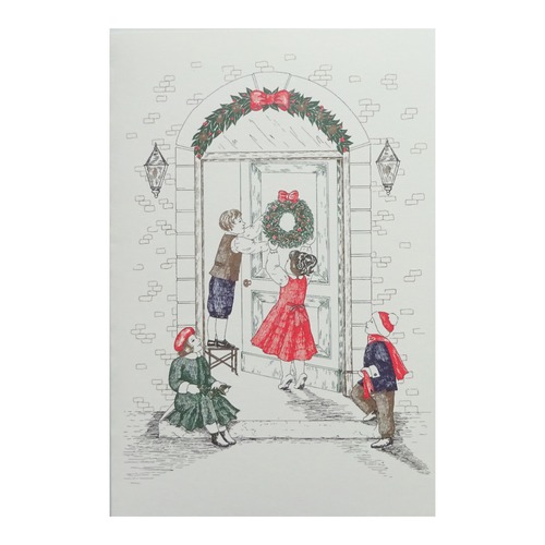 クリスマスカード ベルギー製 [FIRST CARDS] 4189 クリスマスの街並み
