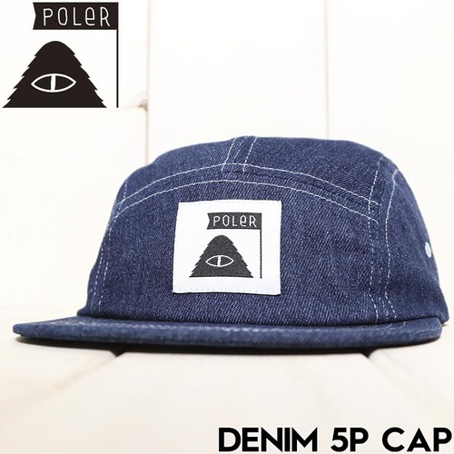 帽子 ストラップキャップ POLeR ポーラー DENIM 5P CAP 251MCV0086 BLU 日本代理店正規品