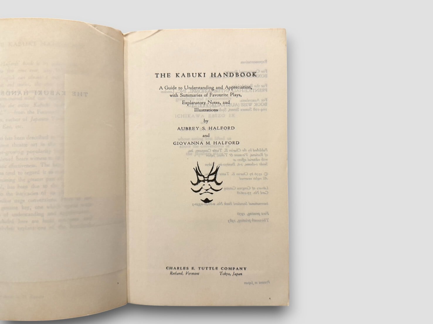 SJ621】【THIRTEENTH TUTTLE PRINTING】The Kabuki Handbook(1983