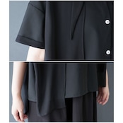 ロングカラー バックプリーツ シャツ 30079