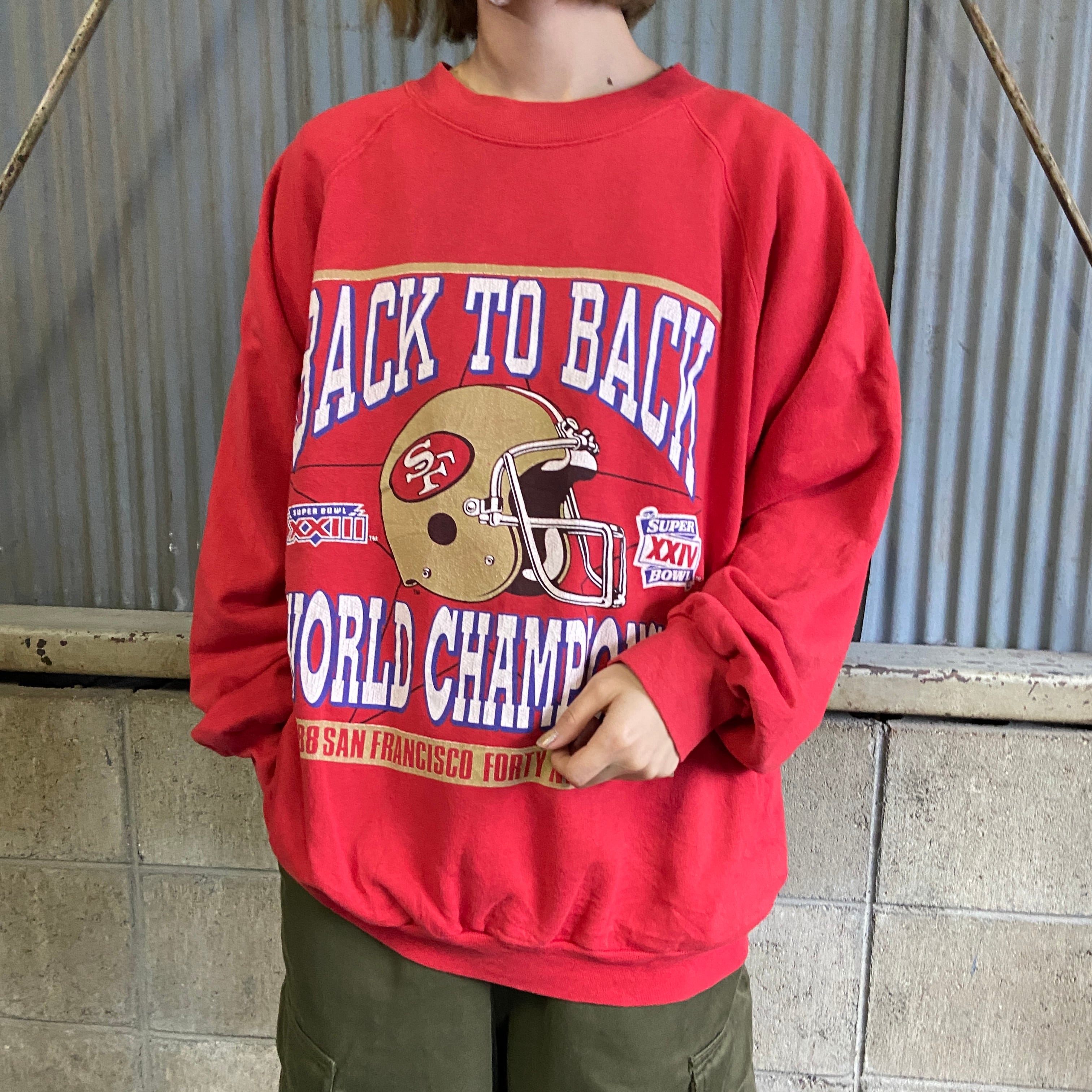 90s ヴィンテージ リー サンフランシスコ 49ers 変形 スウェット