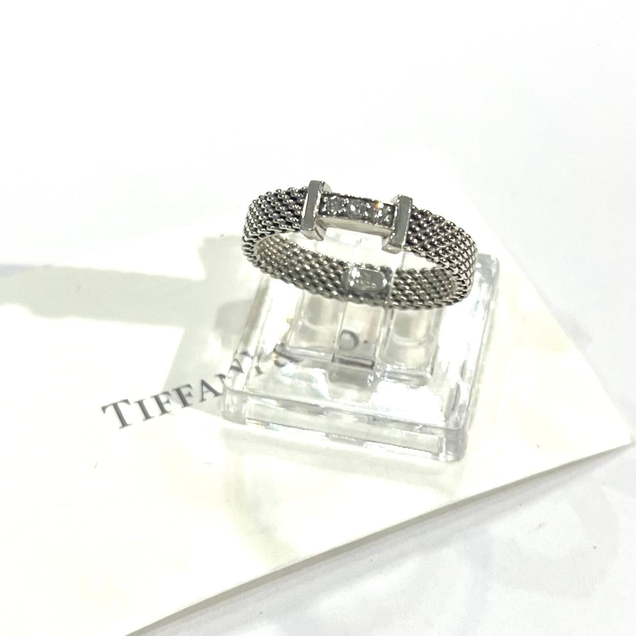 希少【TIFFANY&CO】【12号】2583 3粒ダイヤモンド サマセット指輪