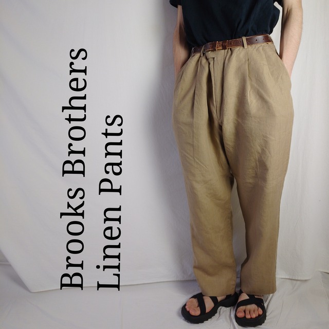 上質】Brooks Brothers ブルックスブラザーズ リネンパンツ 