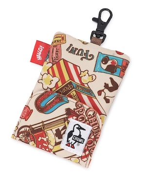 CHUMS チャムス リサイクルリトラクターキーホルダー CH60-3994 キーケース ICカード 定期入れ リール付き RENU リサイクルポリエステル Circus