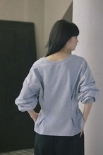 DU260712 Vneck Tuck Design Sweat