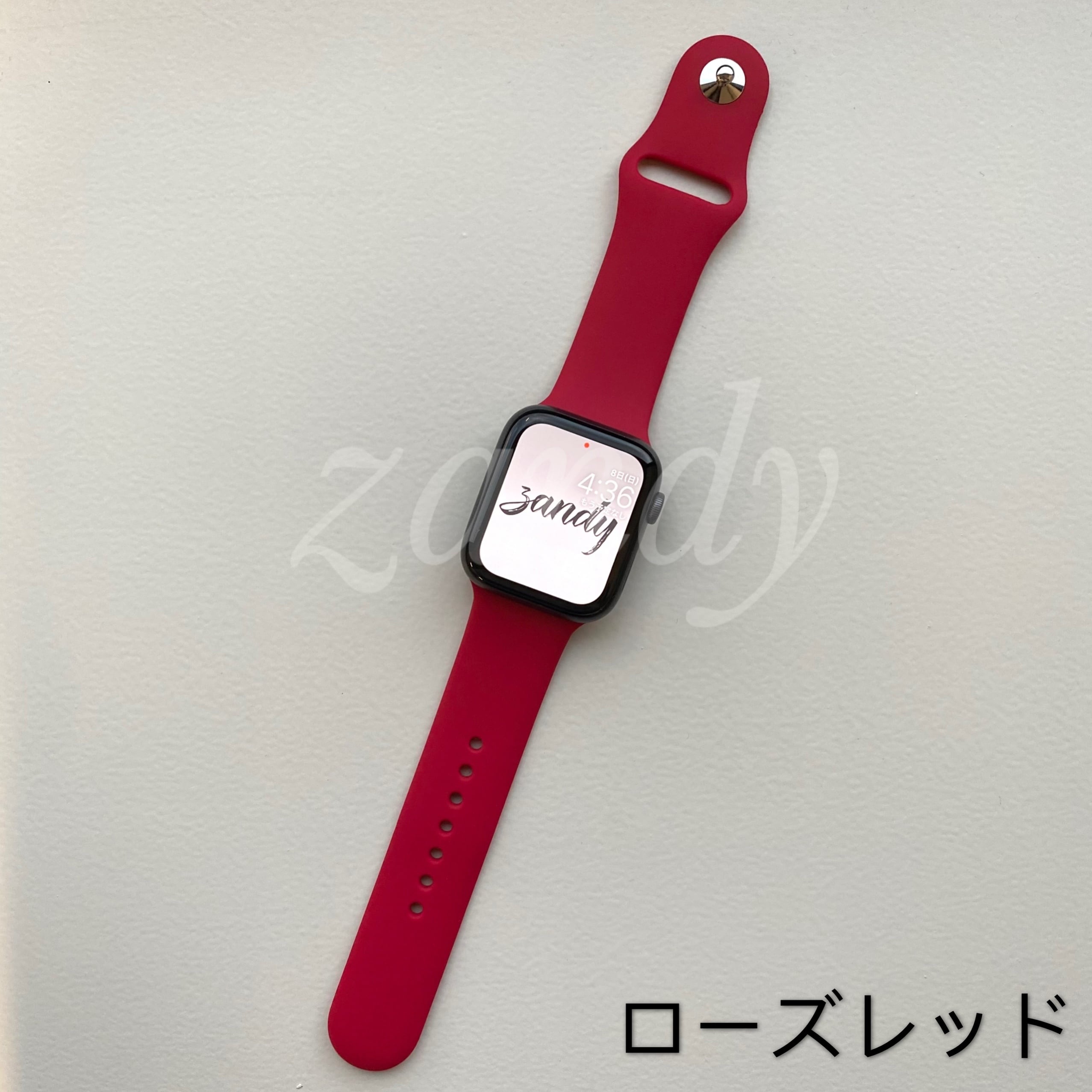 アカ系】B059 アップルウォッチバンド ラバーベルト スポーツ アカ系】B059 アップルウォッチバンド ラバーベルト スポーツ