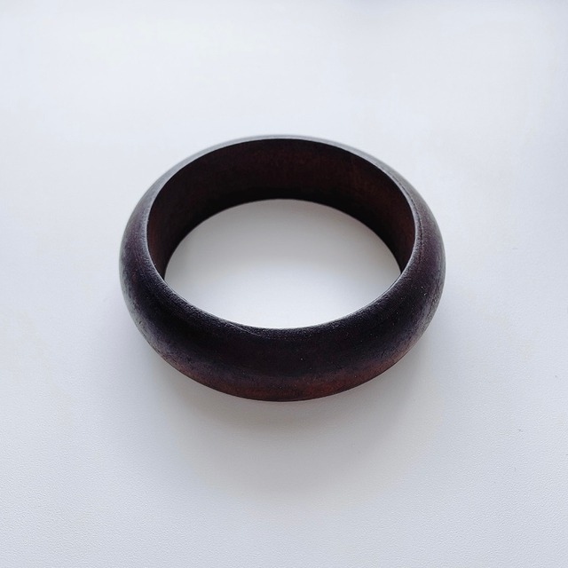 ナチュラル ウッド バングル