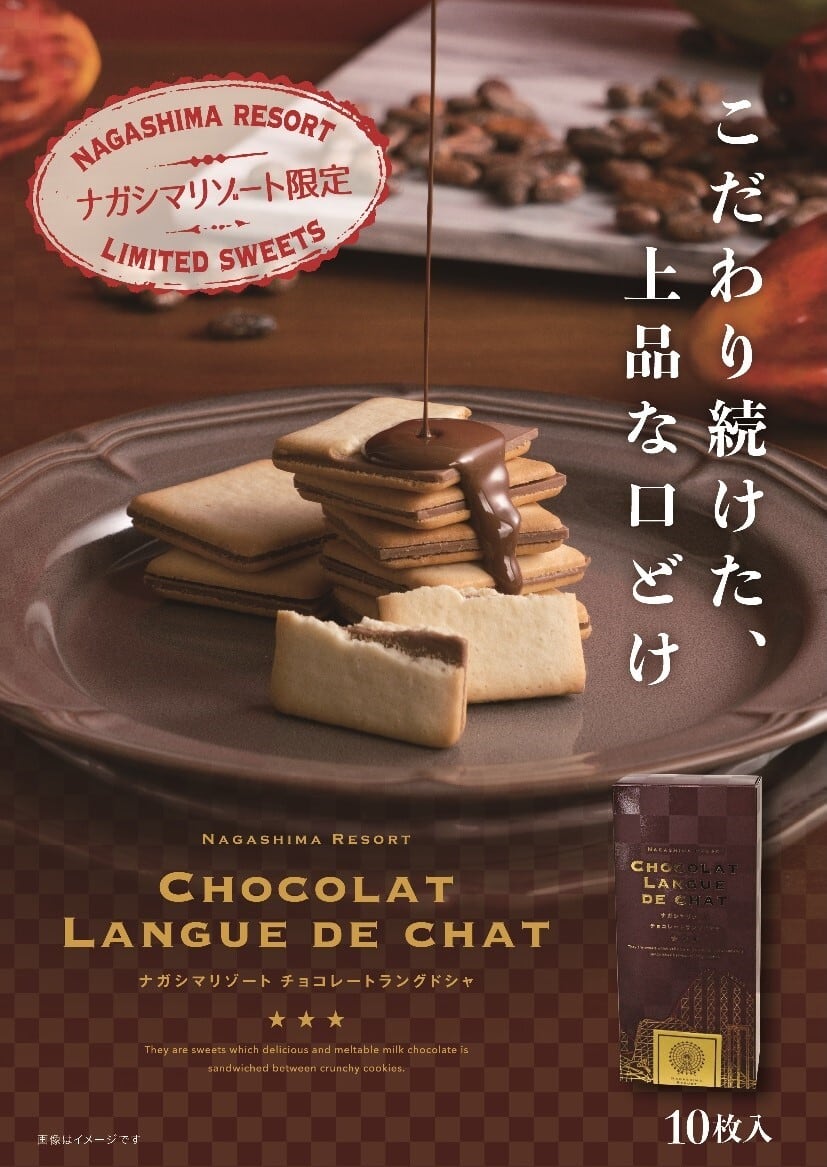 ナガシマリゾート チョコレートラングドシャ 10枚入り | Nagashima