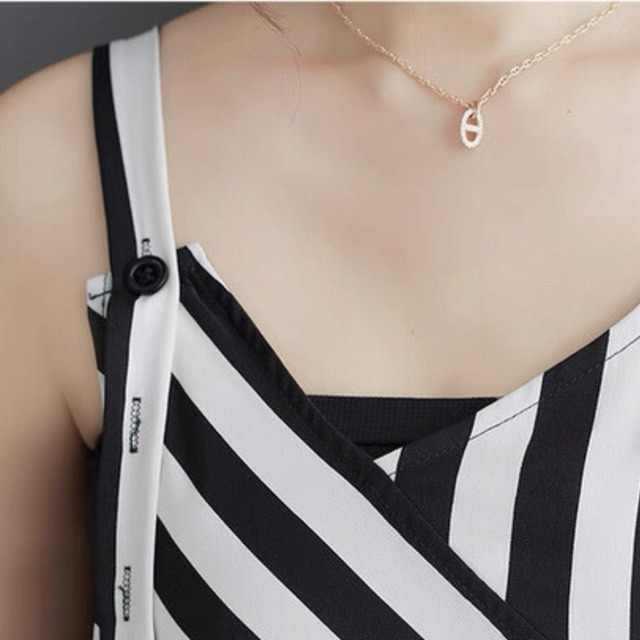 Oversized wide pants salopette【2color】 C1183