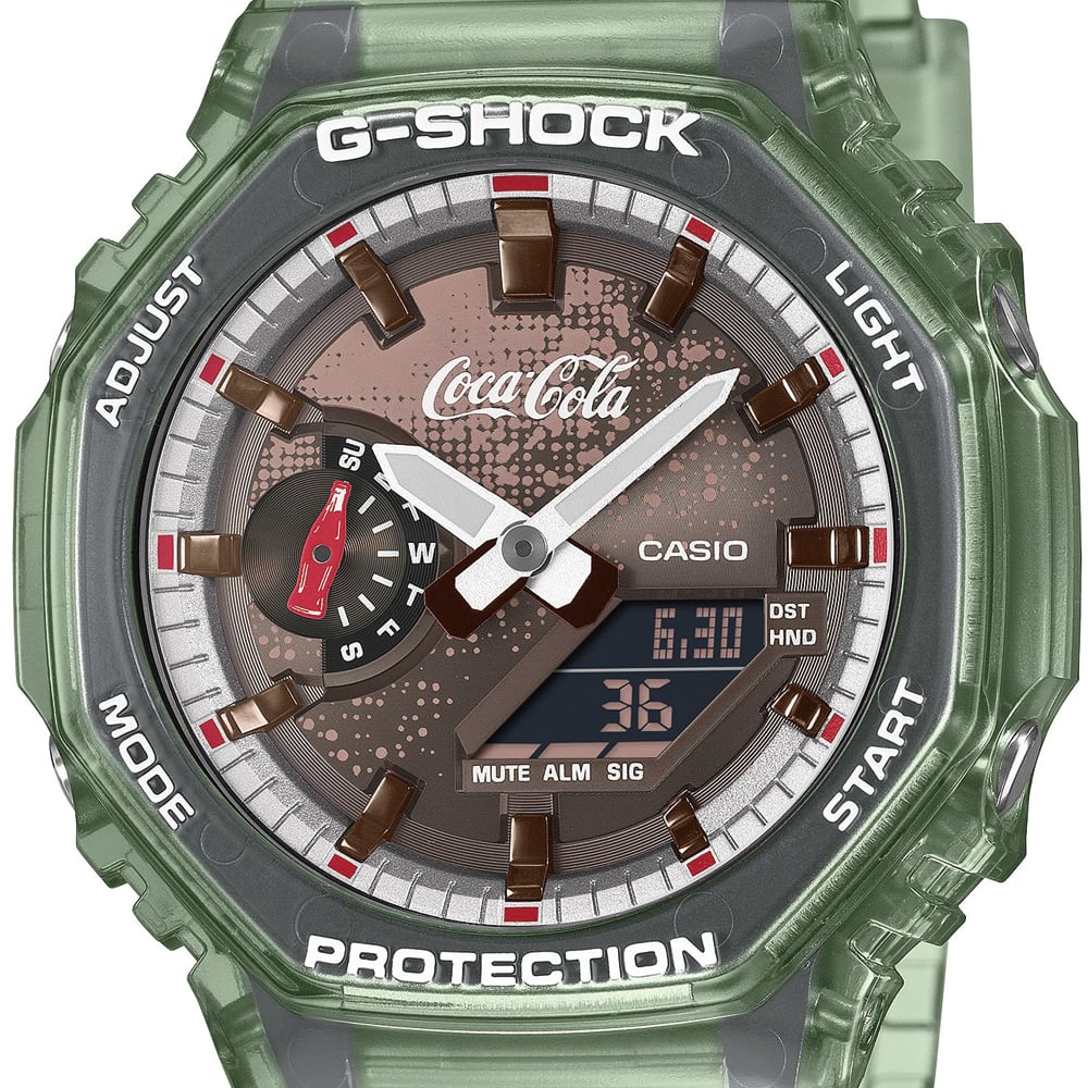 先行予約】CASIO G-SHOCK／Coca-Cola® GA-2100CC-3AJR グリーン
