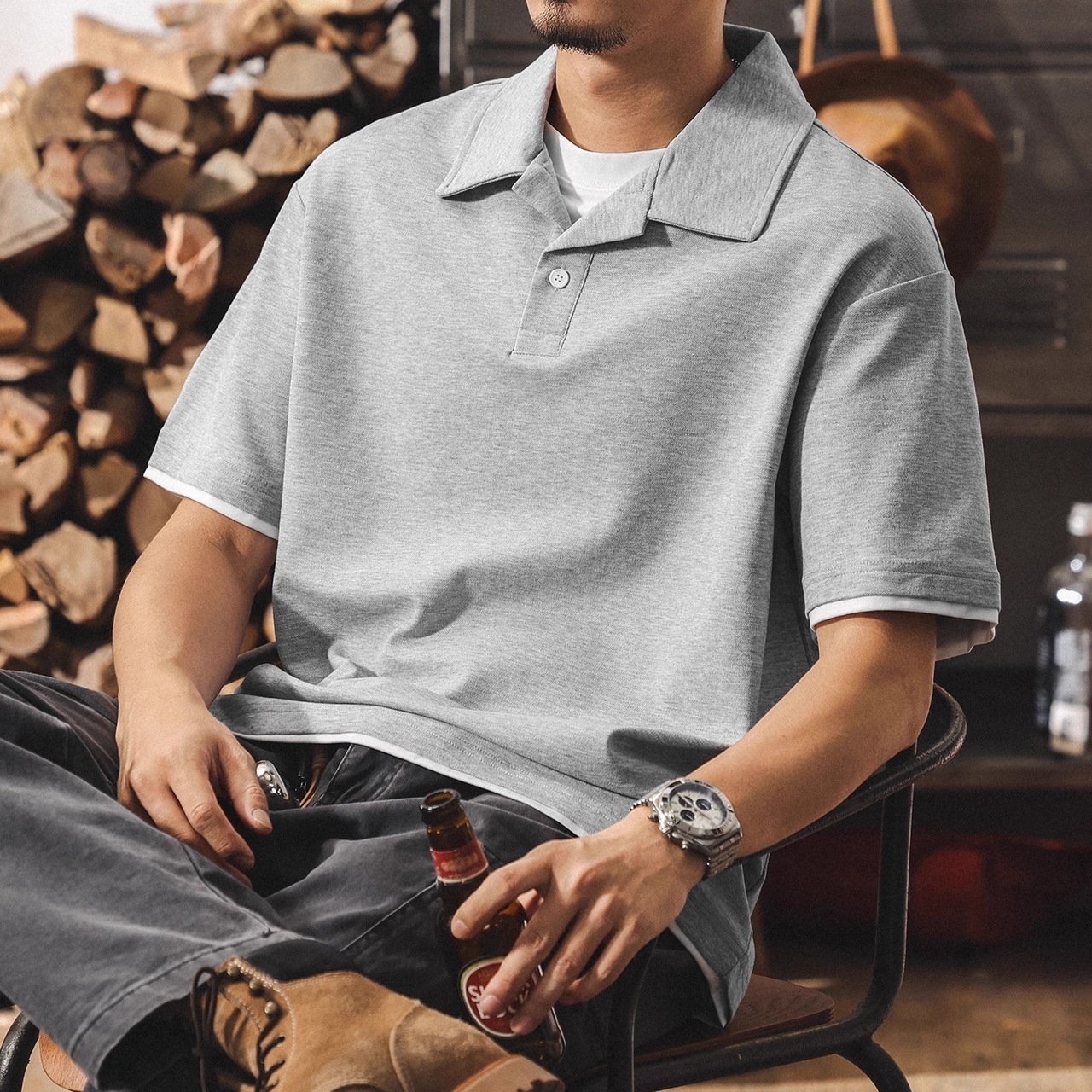 リラックスフィットサマーポロシャツ 10136