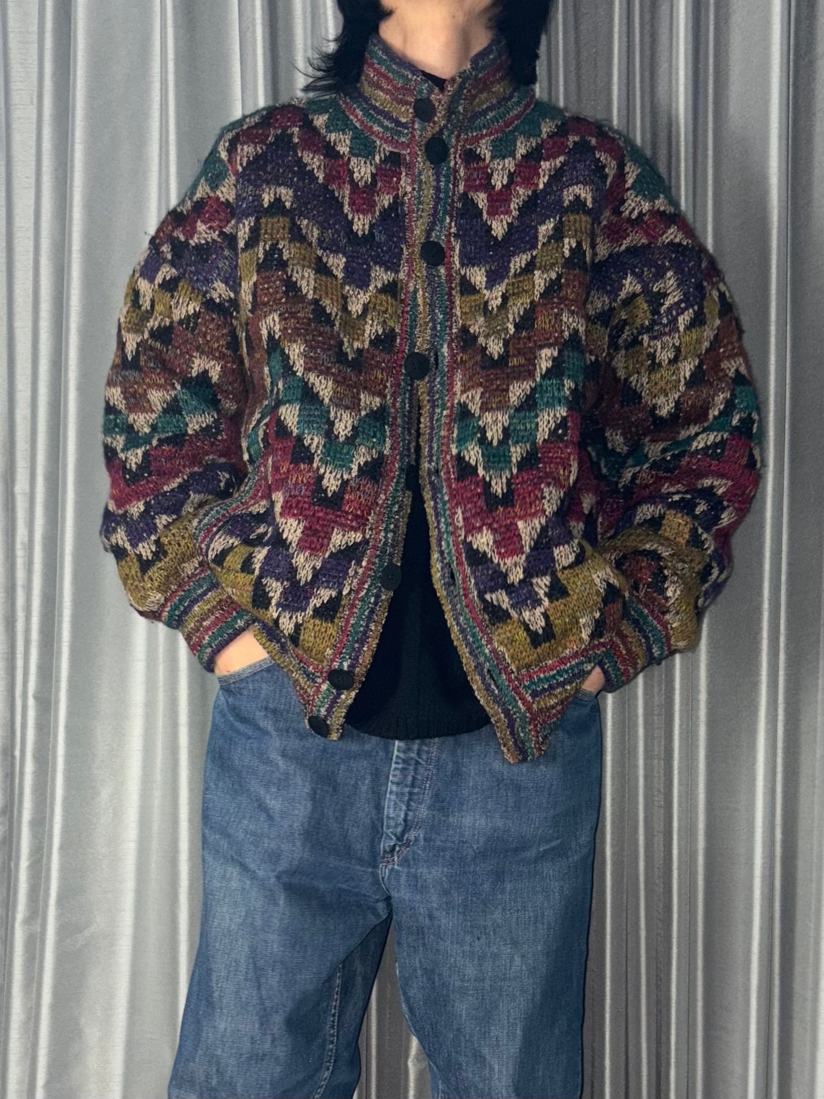 vintage MISSONI reversible knit blouson | NOIR ONLINE