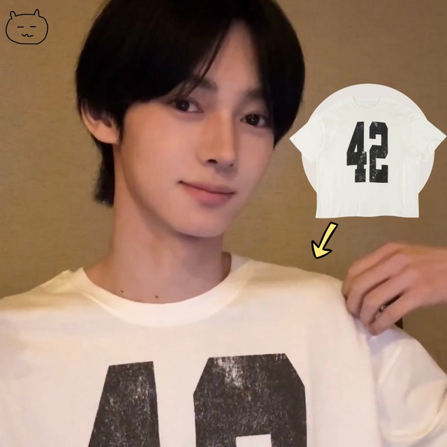 ★TWS ハンジン 着用！【ERTR】42 T-Shirt White