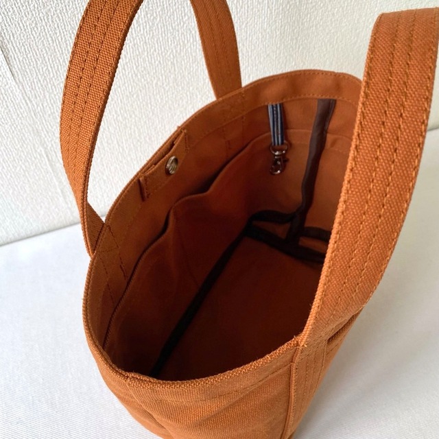 【全6色】内ポケット付きシンプルトート／アルマダ8号帆布【受注制作】