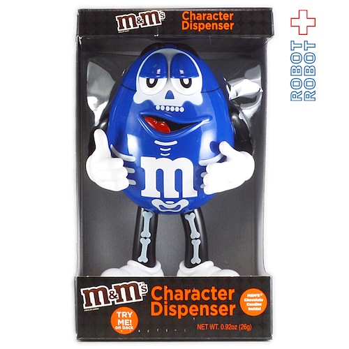 M&M's ディスペンサー ブルー・ハロウィン・スケルトン エムアンドエムズ