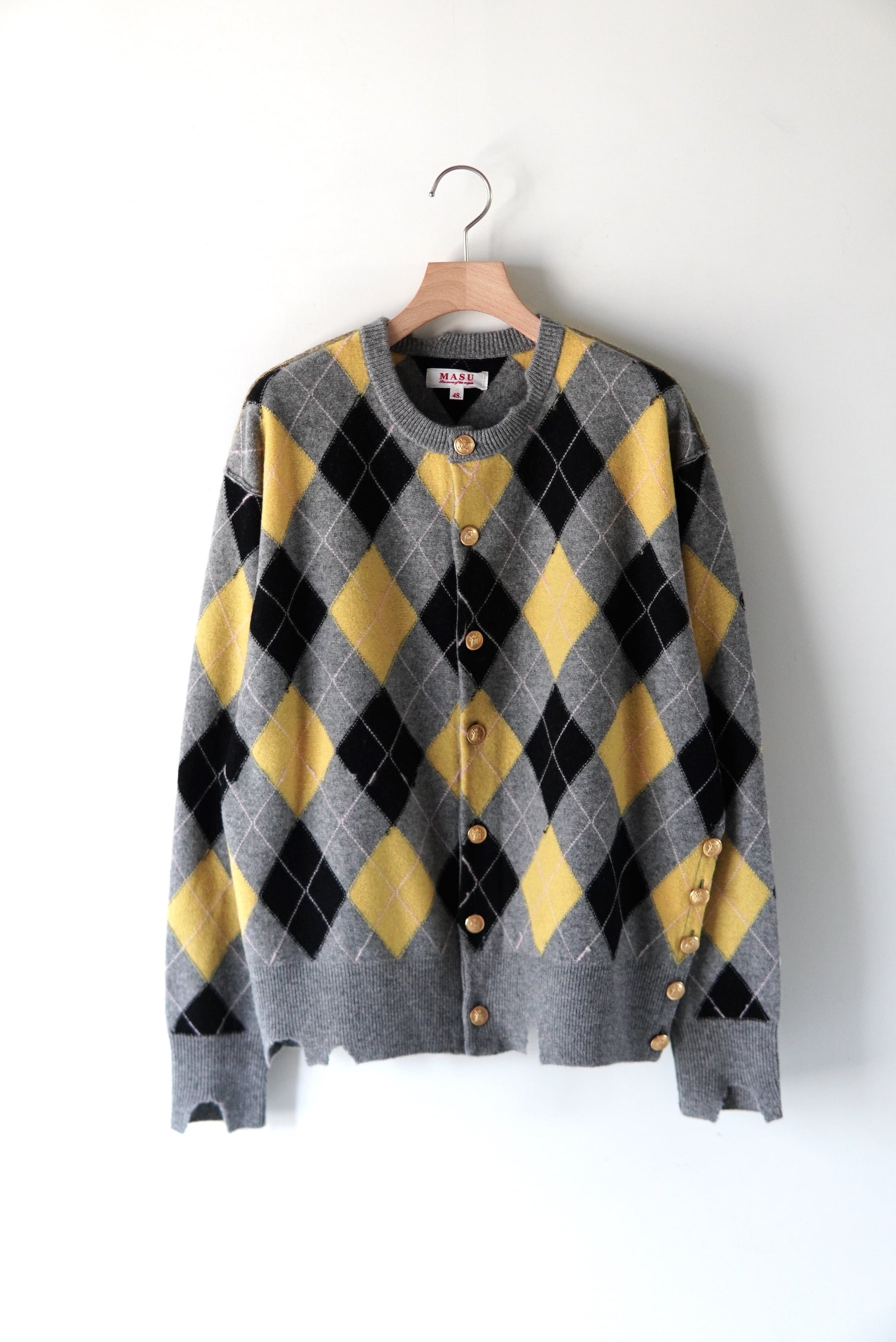 MASU / DIAMOND SCRAPED CARDIGAN