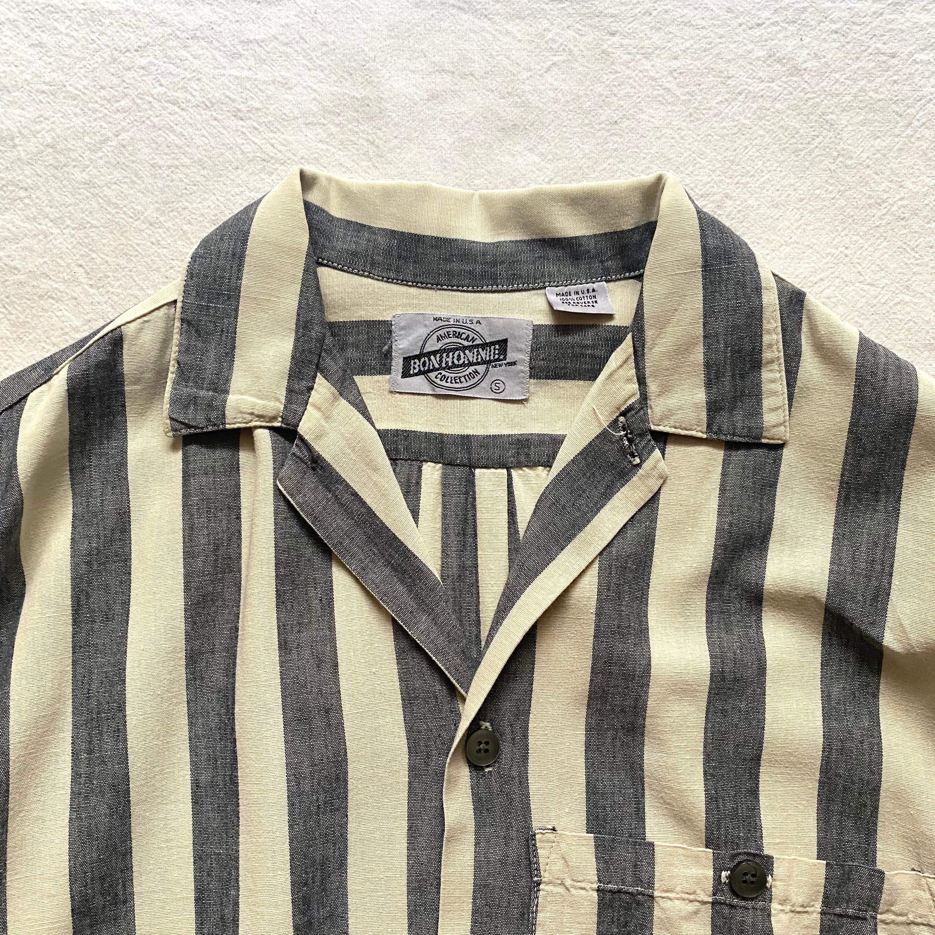 70s-80s USA製 BonHomme NEW YORK 総柄レーヨンシャツ 70s-80s USA製 BonHomme NEW YORK 総柄レーヨンシャツ