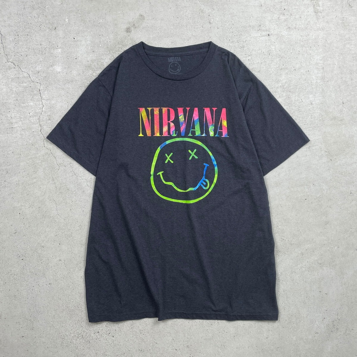 NIRVANA ニルヴァーナ スマイル バンドTシャツ バンT メンズ2XL 古着 