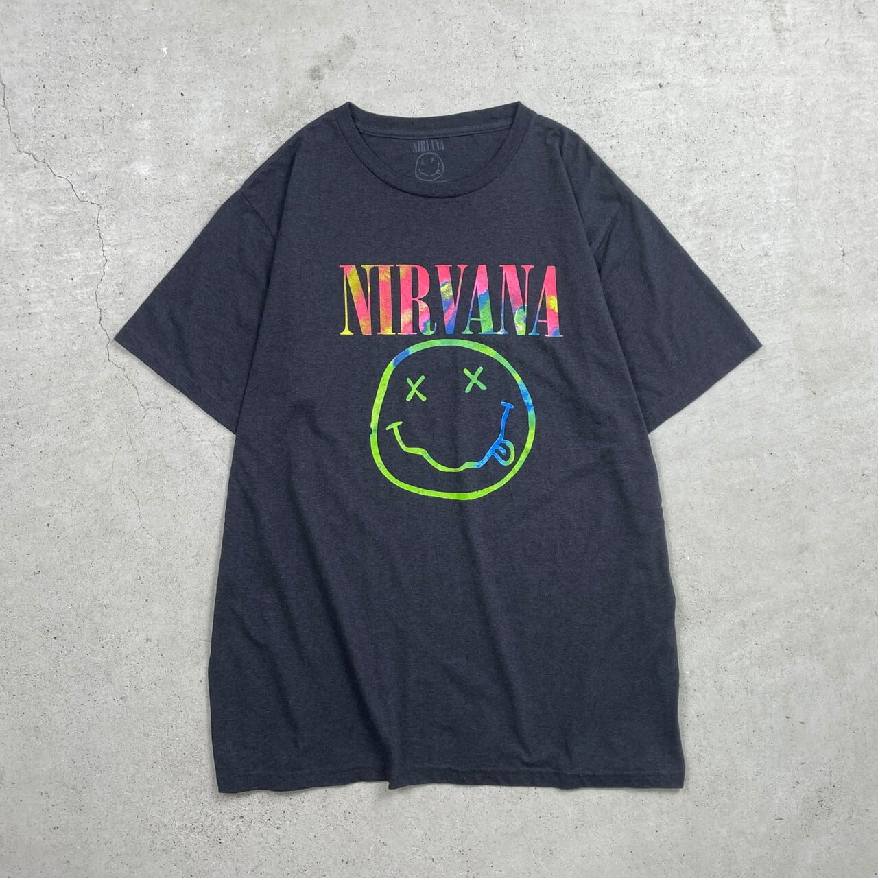NIRVANA ニルヴァーナ スマイル バンドTシャツ バンT メンズ2XL 古着 