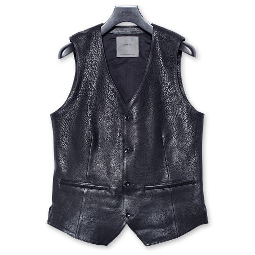 【予約商品】【STRUM ストラム RIDERS JACKET ライダースジャケット】ROVER/フルベジタブルタンニン鞣しシュリンクイタリアンダブルショルダーベスト【送料無料】【2027年2月頃お届け予定】