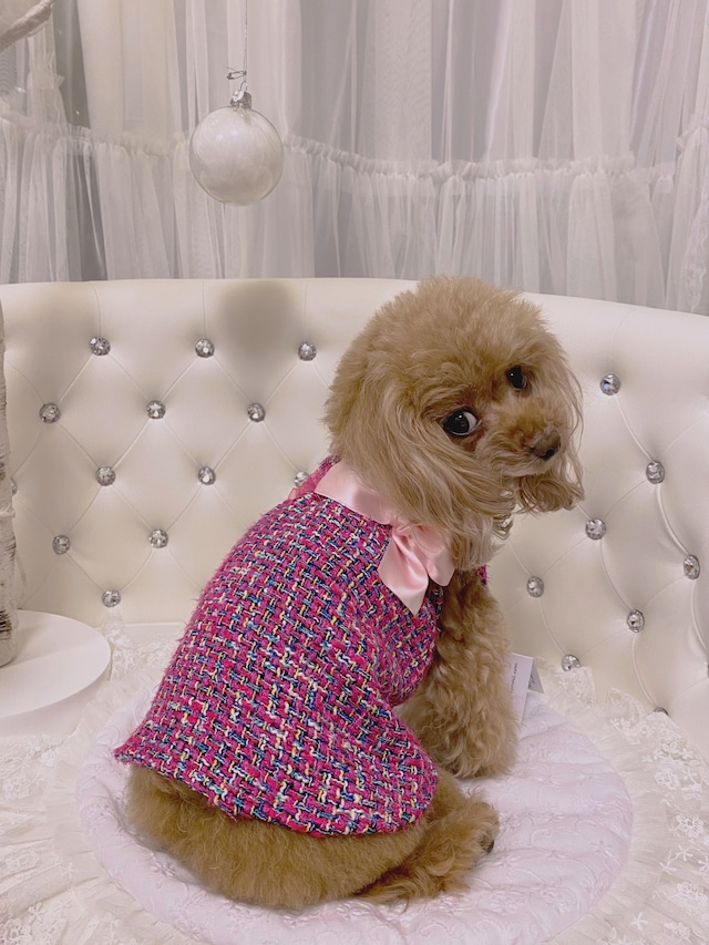 即納【It Dogs】The Doll Dress tweed XS