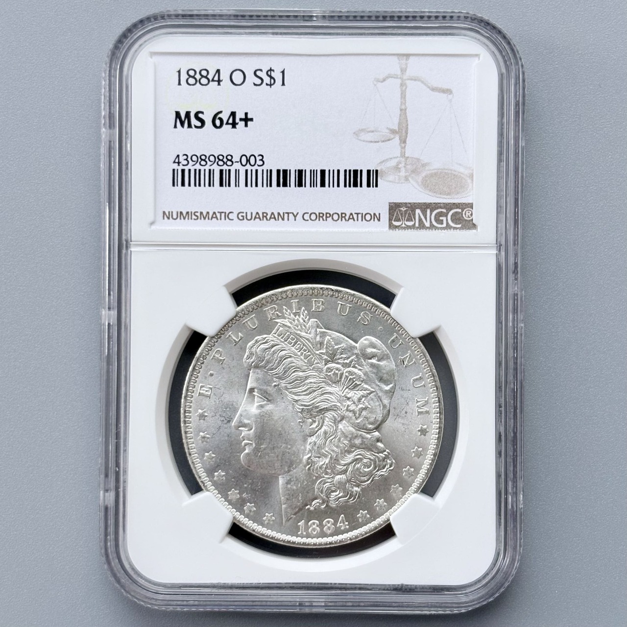 1884-O MS64+ モルガンダラー 銀貨 Morgan Dollar NGC 1884年 アメリカ ニューオーリンズ 1ドル #137