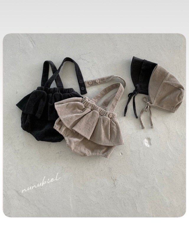 予約⌇nunubiel / peach romper & bonnet