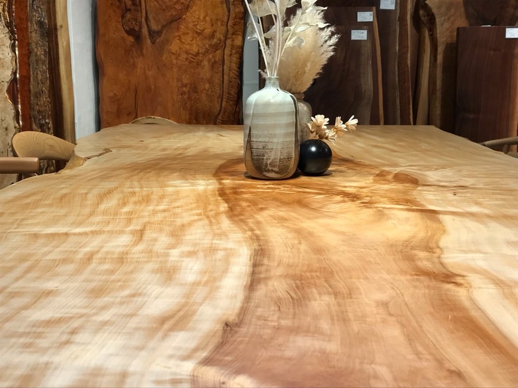 栃（トチ）2600×1200-1170-960×60 横浜元町店_テーブル天板/一枚板