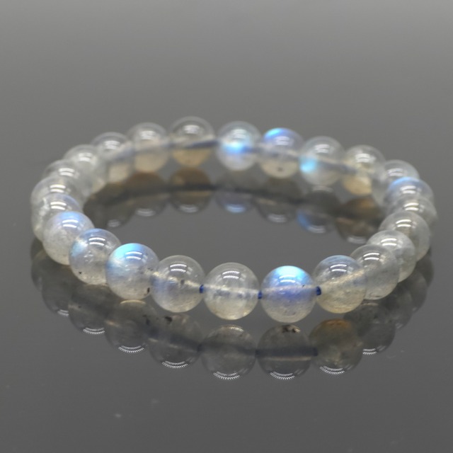 [透明度]ラブラドライトブレスレット 8mm 手首15cm