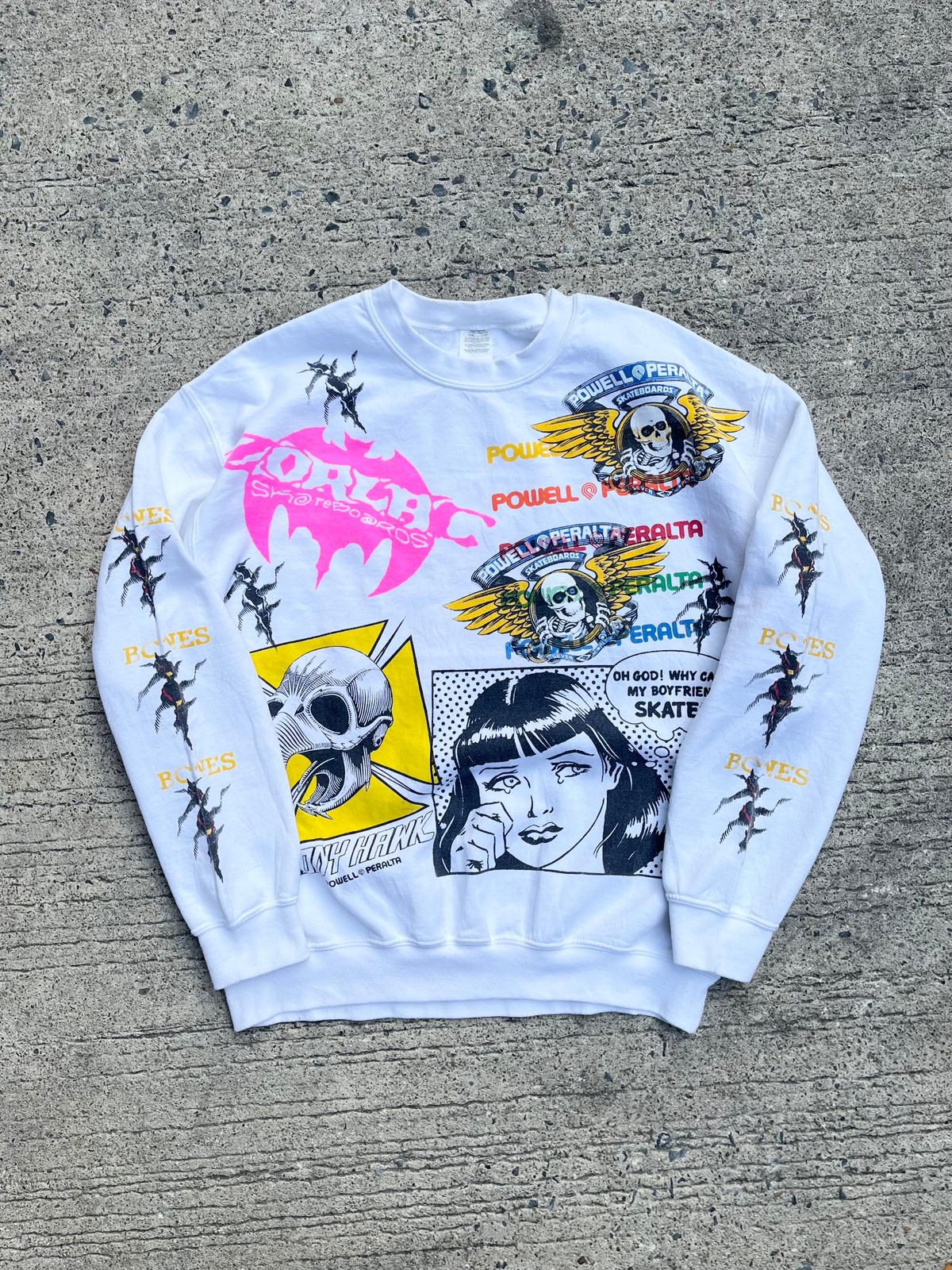 Bootleg old skate sweat shirt② | kenzai.depot