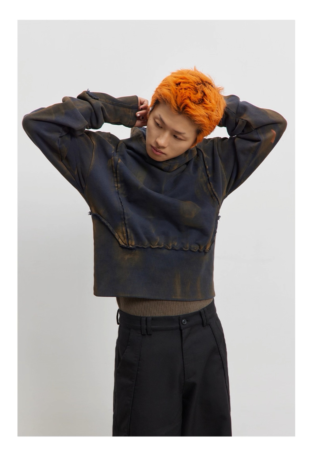 CONP HAND PAINTED WAR DAMAGE HOODIE