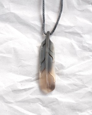 Hand Carved Water Buffalo horns Pendant   |  001