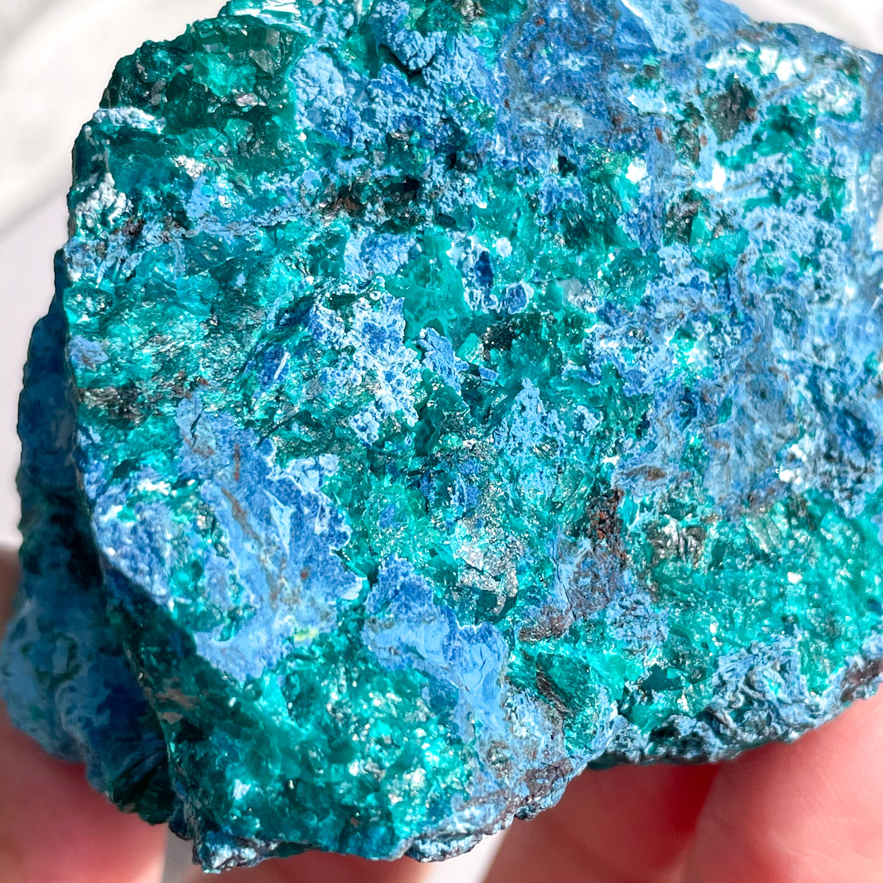 Chrysocolla & Dioptase 4 ✧ クリソコラ & ダイオプテーズ (共生原石