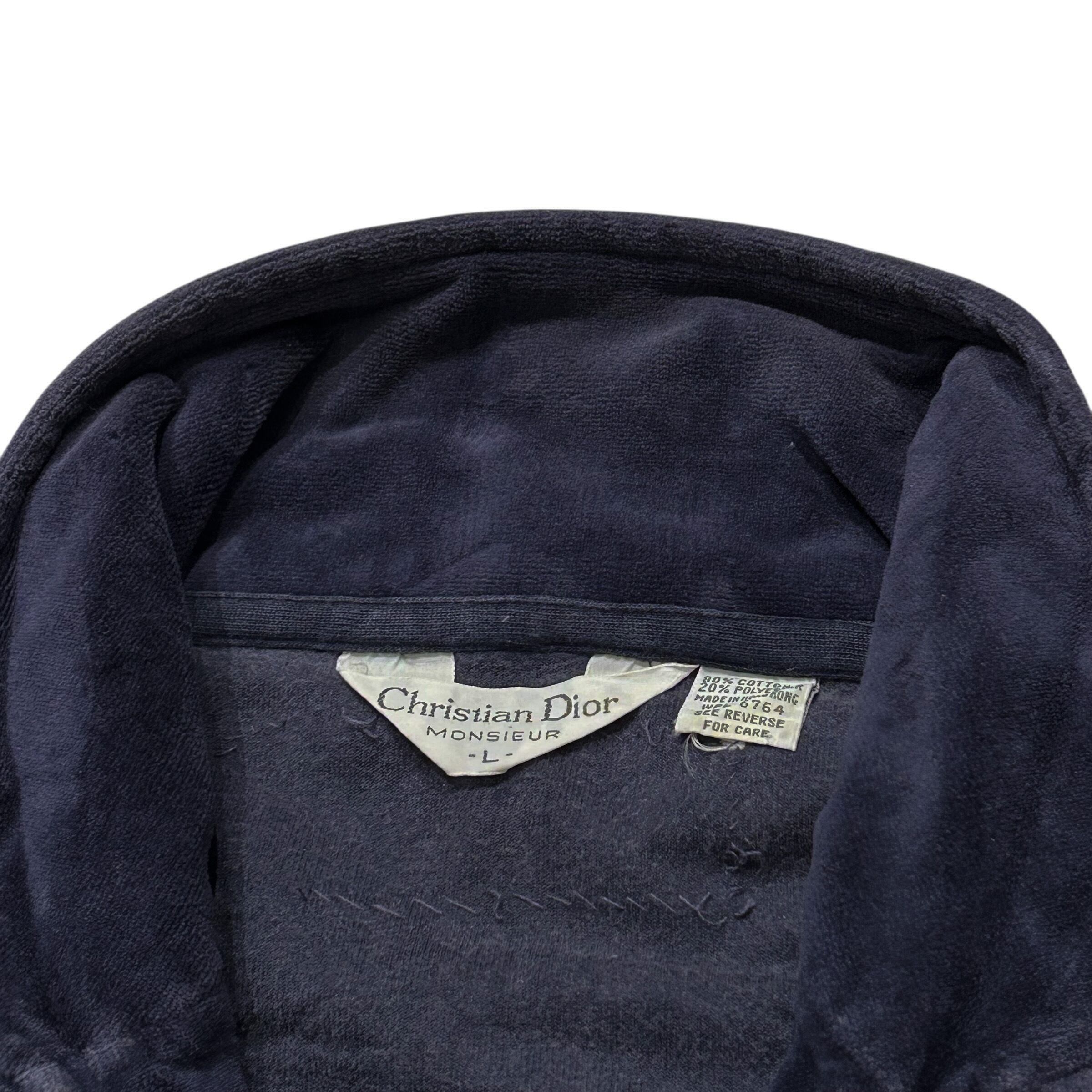 90's Christian Dior Velour Track Jacket L / クリスチャン