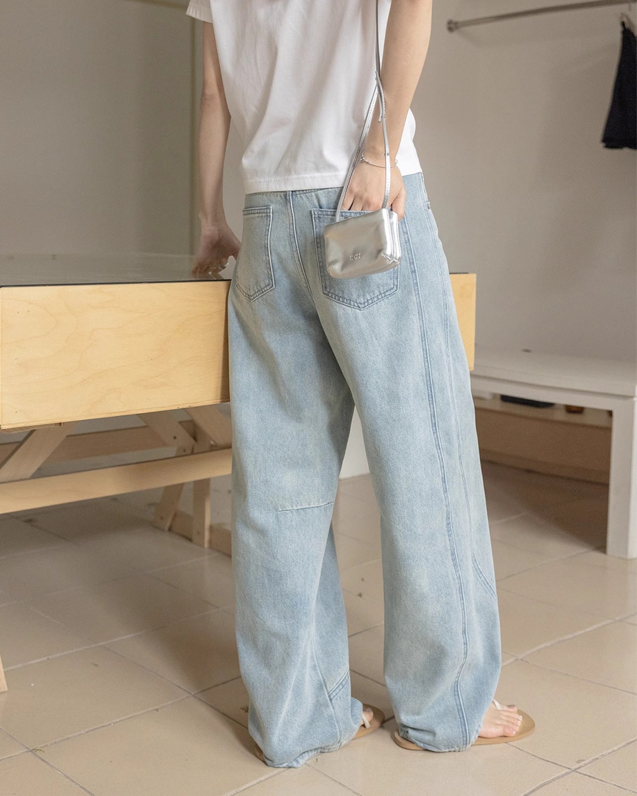 Curve denim Pants　N1201