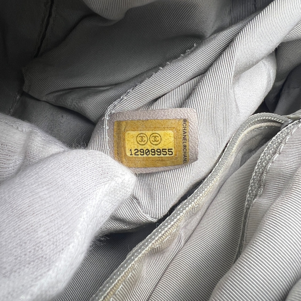 CHANEL シャネル ココマーク  ラムスキン ハンドバッグ ブラック A-10344