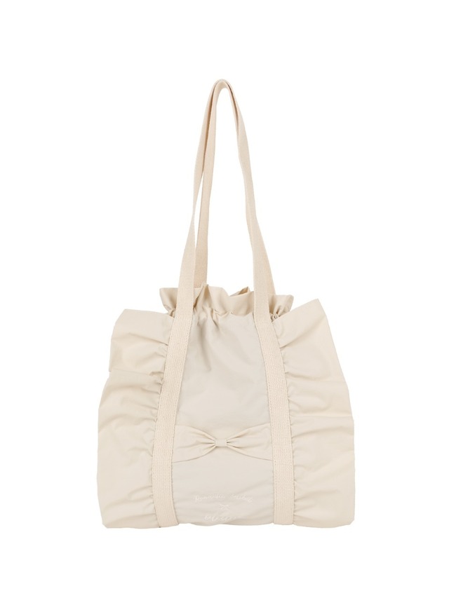 [OVUNI] Ruffle drawstring bag_ivory 正規品 韓国ブランド 韓国通販 韓国代行 韓国ファッション オーブニ オブニー 日本 店舗