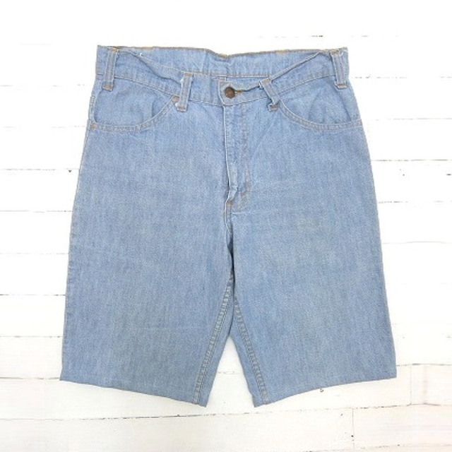 1970's Levi's リーバイス シャンブレー カットオフ ショートパンツ 白タブ メンズ W32