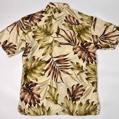 HAWAII製 mahina lani マヒナ ボタニカル 半袖 アロハシャツ ハワイアンシャツ S/マルチ メンズ