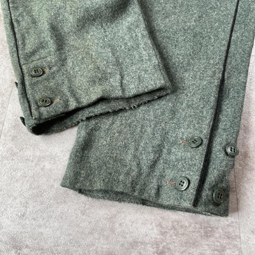 30-40s スイス軍 針式シンチ ウール グリーン パンツ W32 詳細写真7