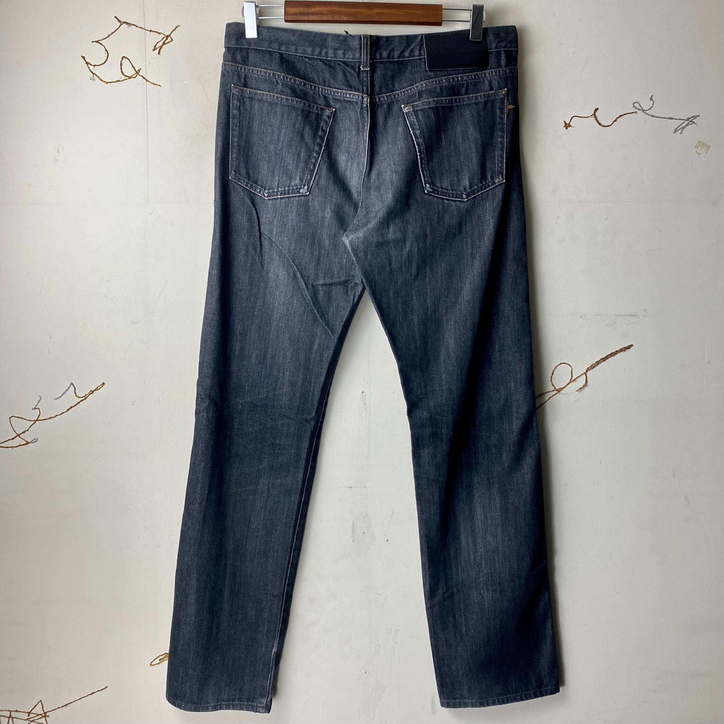 LOUIS VUITTON ブラックデニムパンツ 48 LOUIS VUITTON black denim pants | NOIR ONLINE