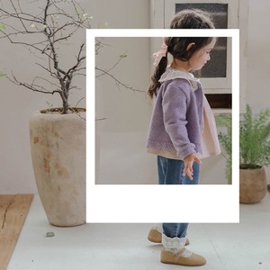 「予約販売」秋レース付きカーディガン