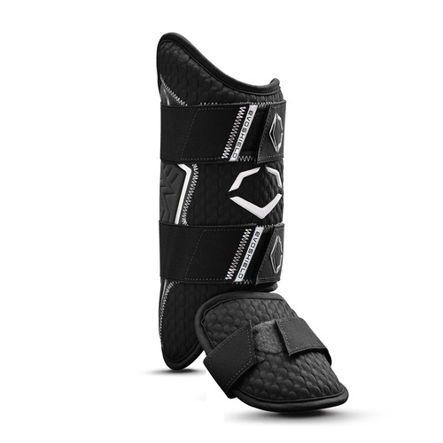 EVOSHIELDｰエボシールド　硬式野球用　軟式野球用　レッグガード　右打者用（左足用）・左打者用（右足用）　ブラック 画像