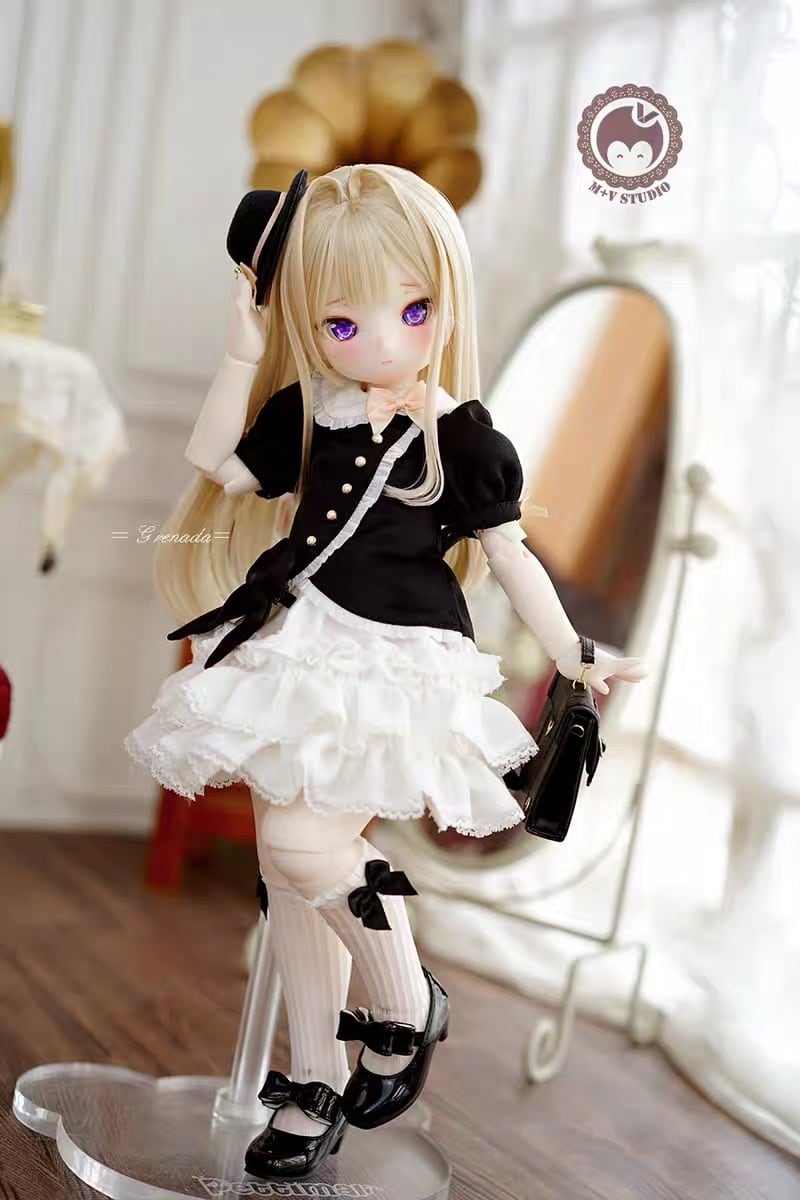 衣装セット！ワンピース ドレス 帽子 洋服 服 BJD 1/4 球体関節人形