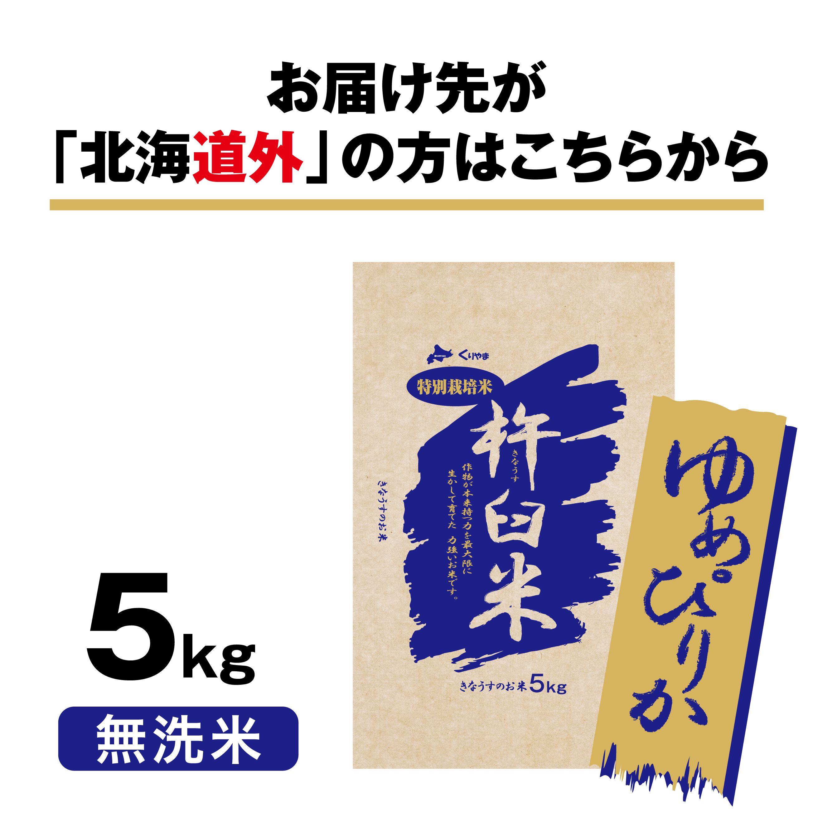 ゆめぴりか5kg（無洗米）　北海道きなうすファーム　特別栽培米　北海道栗山町きなうすファーム通販サイト