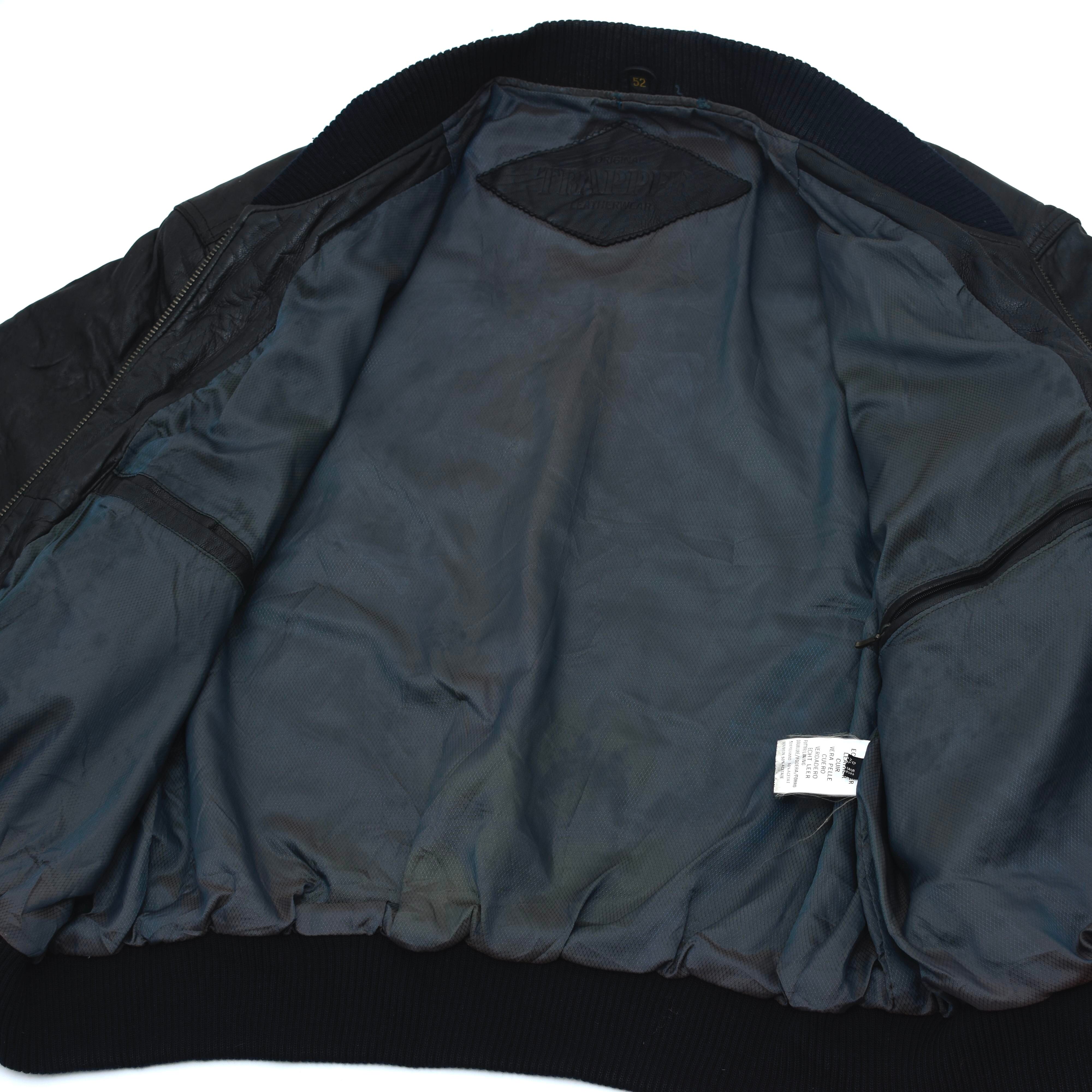 TRAPPERヴィンテージレザージャケット Vintage Leather Jacket - Trapper Motorcycle / Open to lower offers