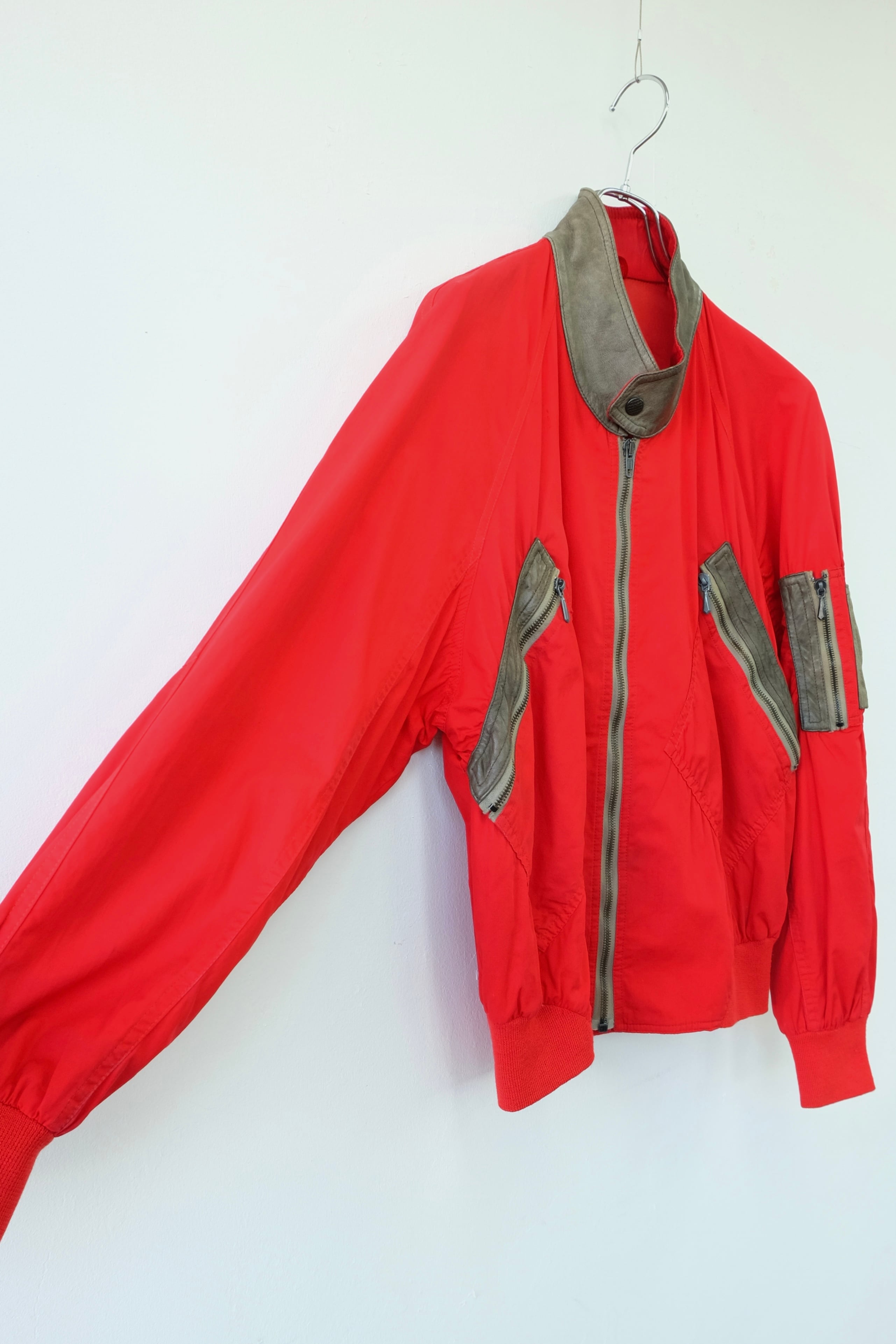 60s【ALBINO GARDIN】leather jacket 60s【ALBINO GARDIN】leather changing fabric jacket | No.star GiC